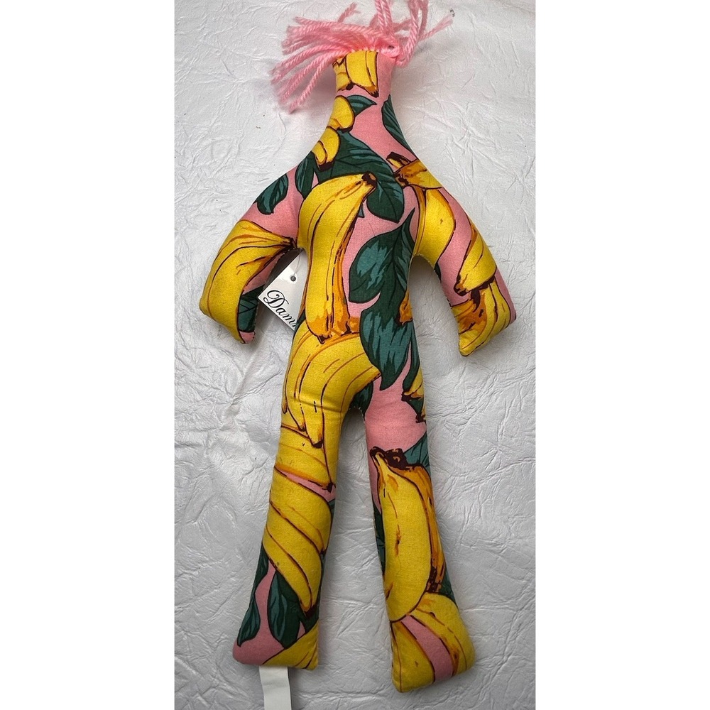 New Dammit Doll Banana Pink Hair Voodoo Stress Relief Savanna Banana Baseball - Picture 4 of 6